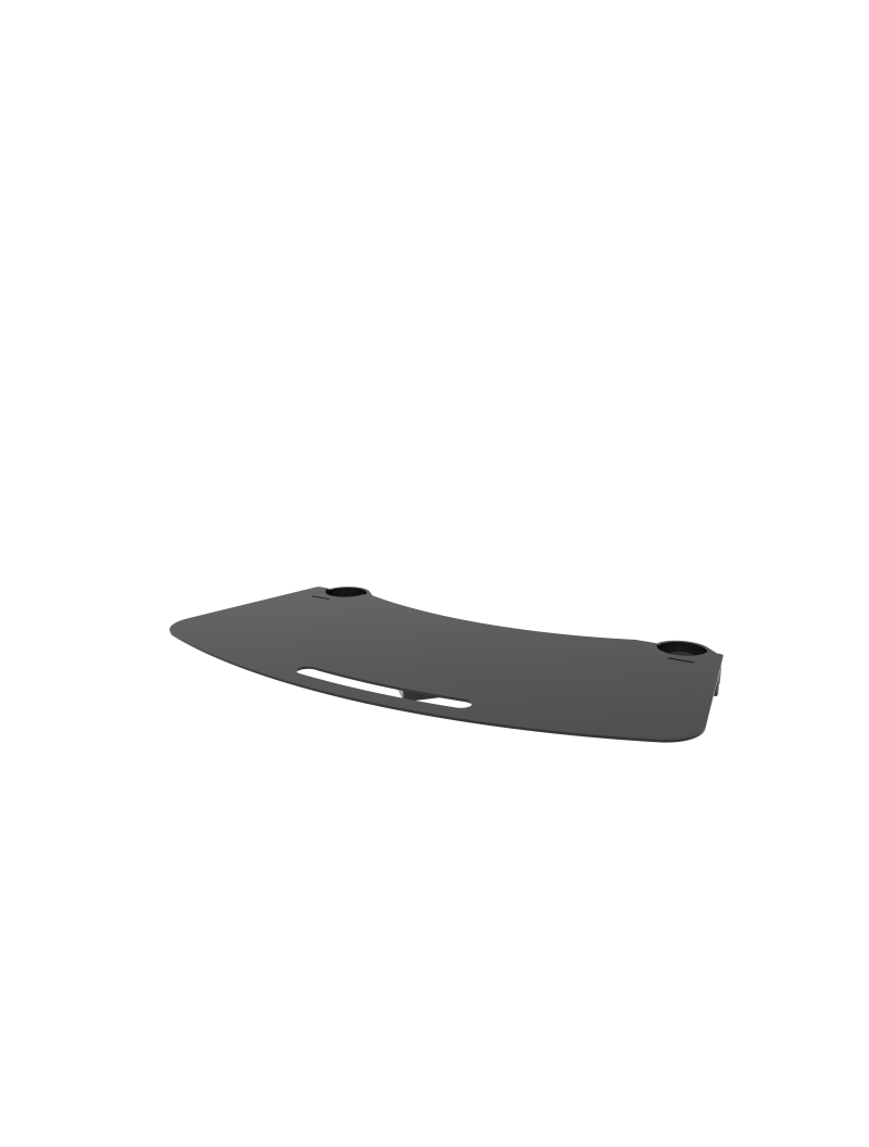 K1341 Laptop Tray Double - Zwart fijnstructuur