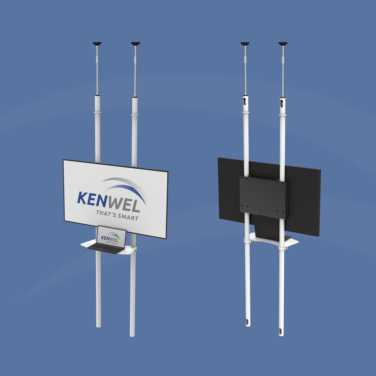 Floor To Ceiling Mount Double Set Heavy Duty