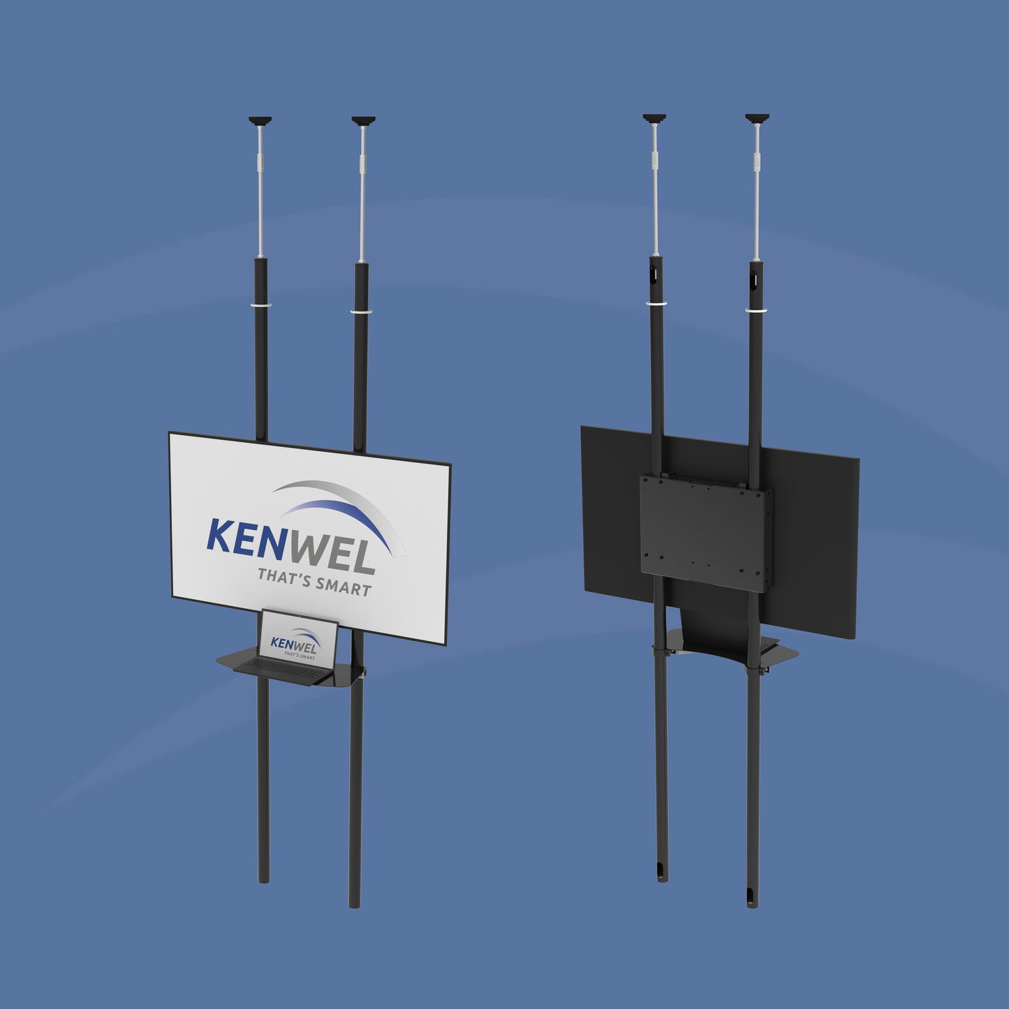 Floor To Ceiling Mount Double Set Heavy Duty