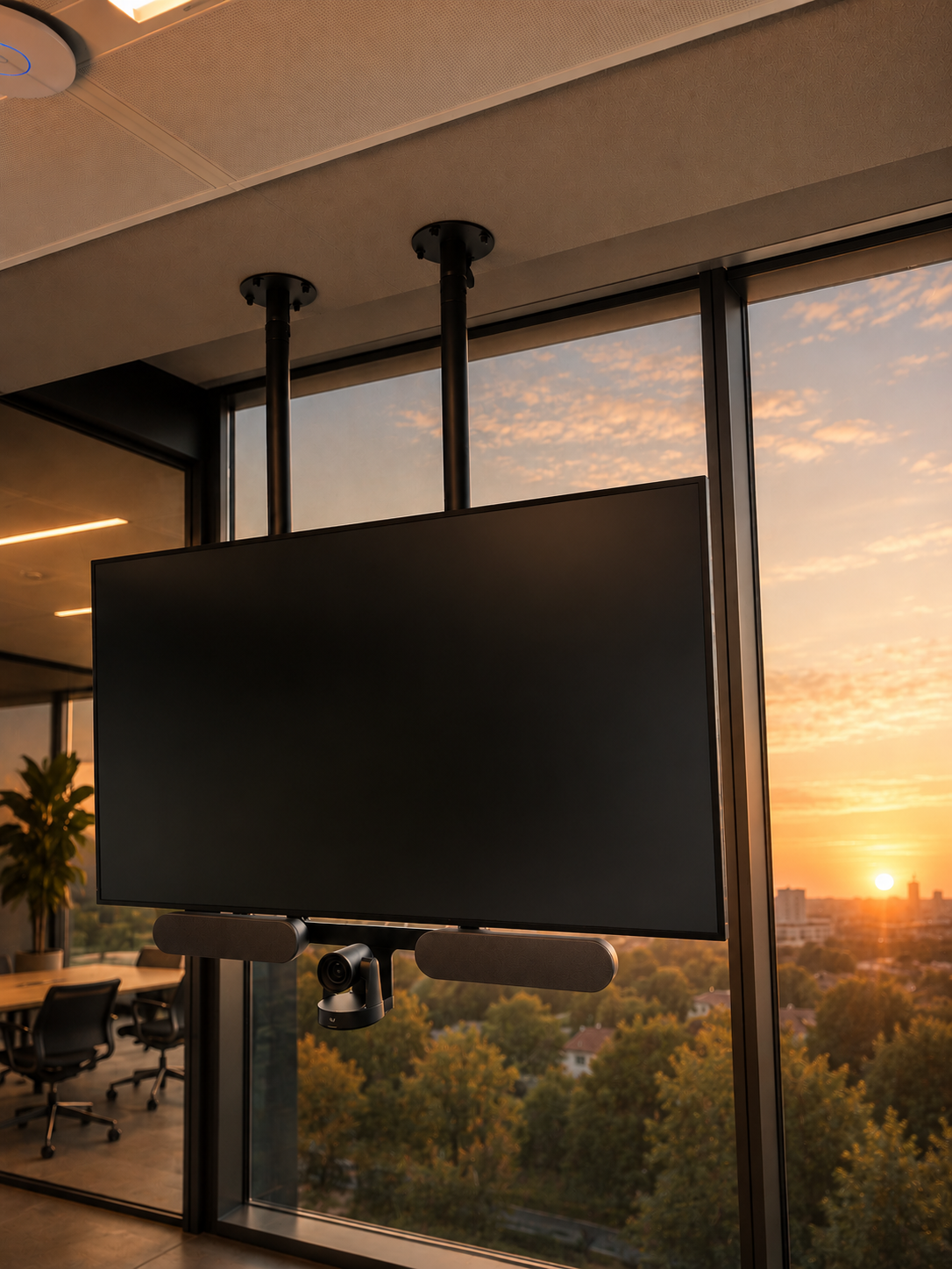 Ceiling Mount Double Rolled Backplate Landscape Set